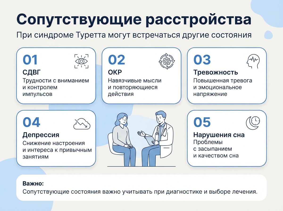 Лечение синдрома Туретта в Сухиничах инфографика
